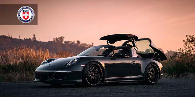 Porsche 911 Targa 4 GTS позирует на дисках HRE 540 Series