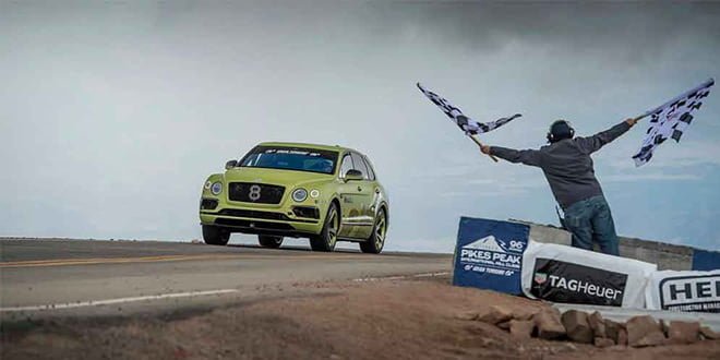 Bentley Bentayga - самый быстрый внедорожник гонки Пайкс-Пик