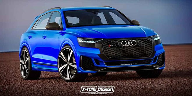 Рендер Audi RS Q8. Виртуальный вызов Lamborghini Urus