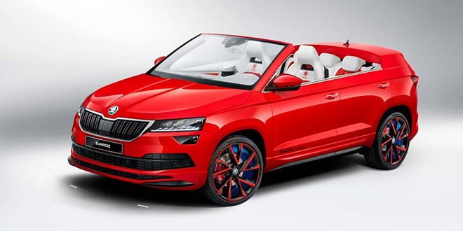 Skoda Sunroq - кабриолет из Karoq от стажеров компании | фото