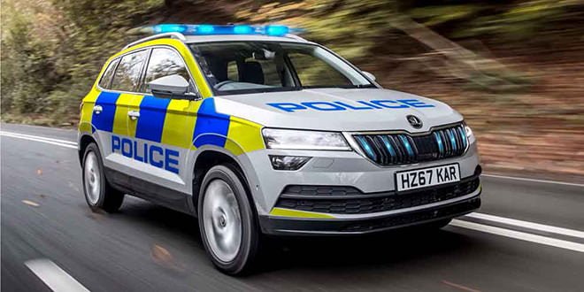Полицейский Skoda Karoq взяли на службу в Британии | фото