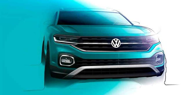 Серийный Volkswagen T-Cross на новых тизерах | видео