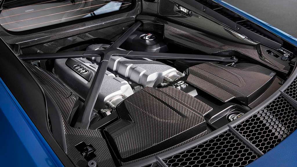 Двигатель Audi R8 5,2-литра V10 с турбонаддувом