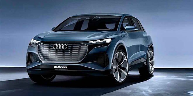 Audi Q4 e-Tron Concept - новый электрокроссовер в Женеве | фото