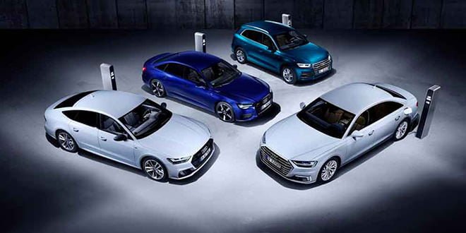 Audi A8, A7 Sportback, A6 и Q5 получили гибридную версию