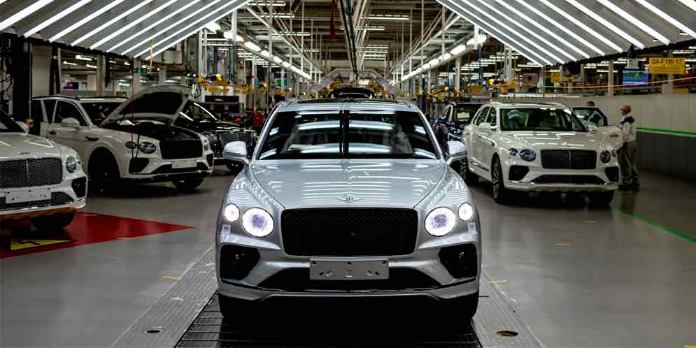 В Крю начали производство обновленного Bentley Bentayga