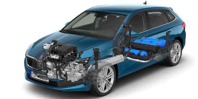 Хэтчбек Skoda Scala перевели на газ в модификации G-TEC | фото