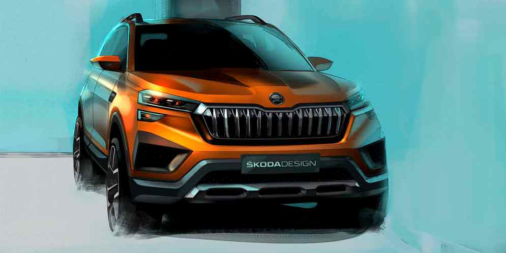 Skoda показала эскизы еще одного маленького кроссовера