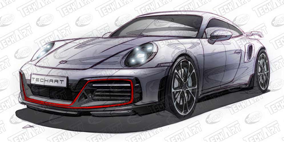 TechArt готовит тюнинг новому Porsche 911 Turbo S | фото
