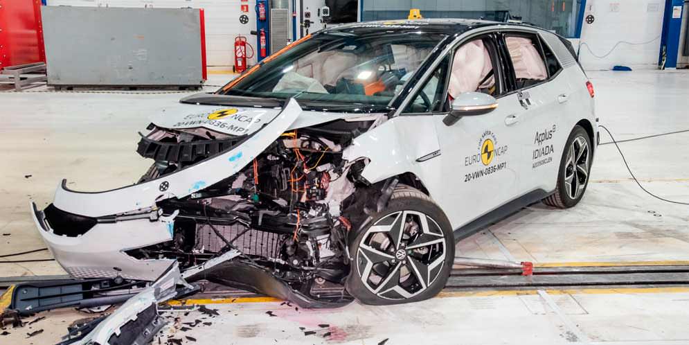 Volkswagen ID.3 выстоял краш-тесты Euro NCAP на 5 звёзд | видео