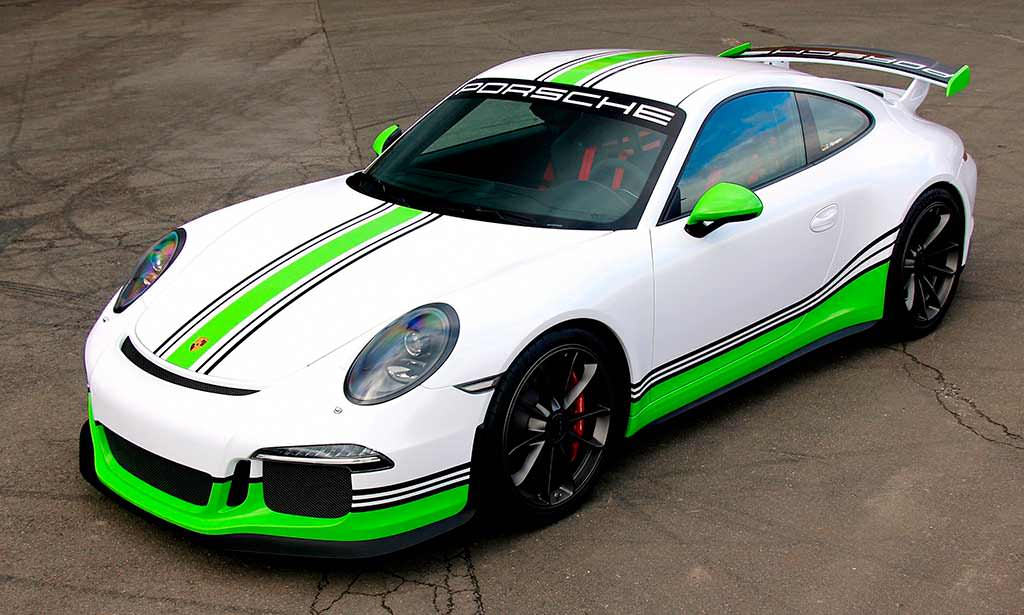 Новый Porsche 911 GT3 в кислотном виниле от Fostla | фото