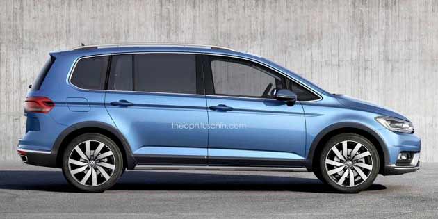 Рендер Volkswagen CrossTouran от theophiluschin.com