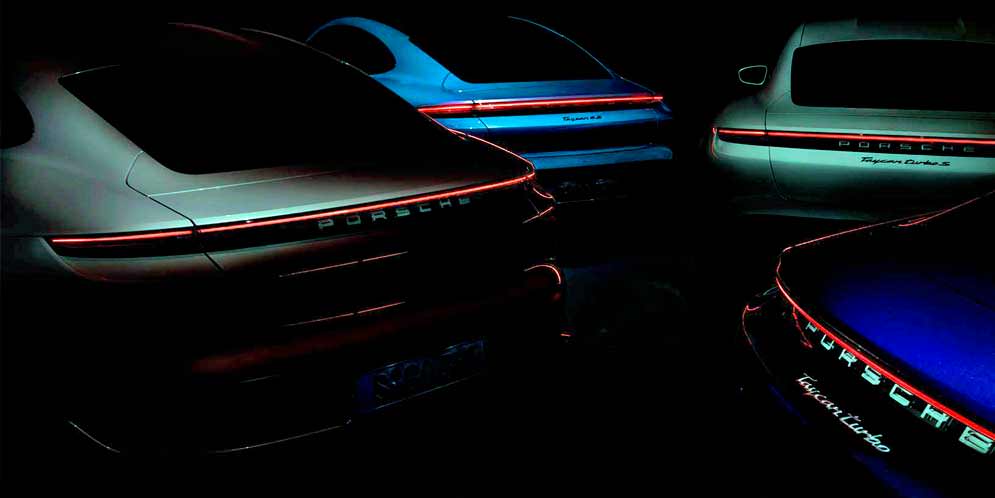 Porsche Taycan показался на тизере в новой модификации