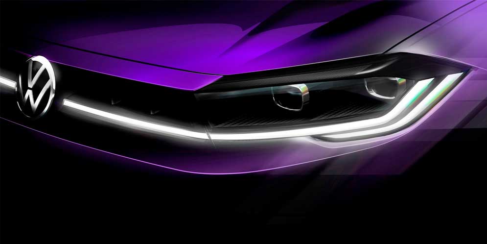 Свежий Volkswagen Polo 2021 сверкнул фарами перед премьерой