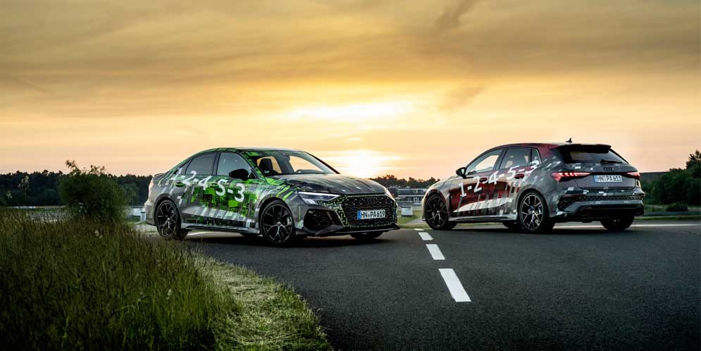 Новые хэтчбек и седан Audi RS3 2022 года раскрыли характеристики