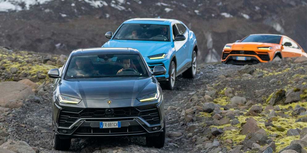 Флот Lamborghini Urus отправляется в экспедицию по Исландии