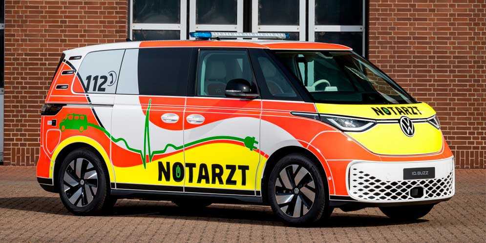 Електро-фургон VW ID. Buzz підготували для фельдшера