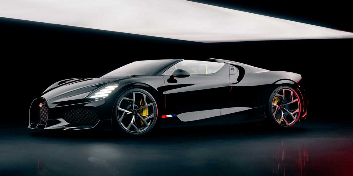 Bugatti W16 Mistral розвиває максимальну швидкість 420 км/год