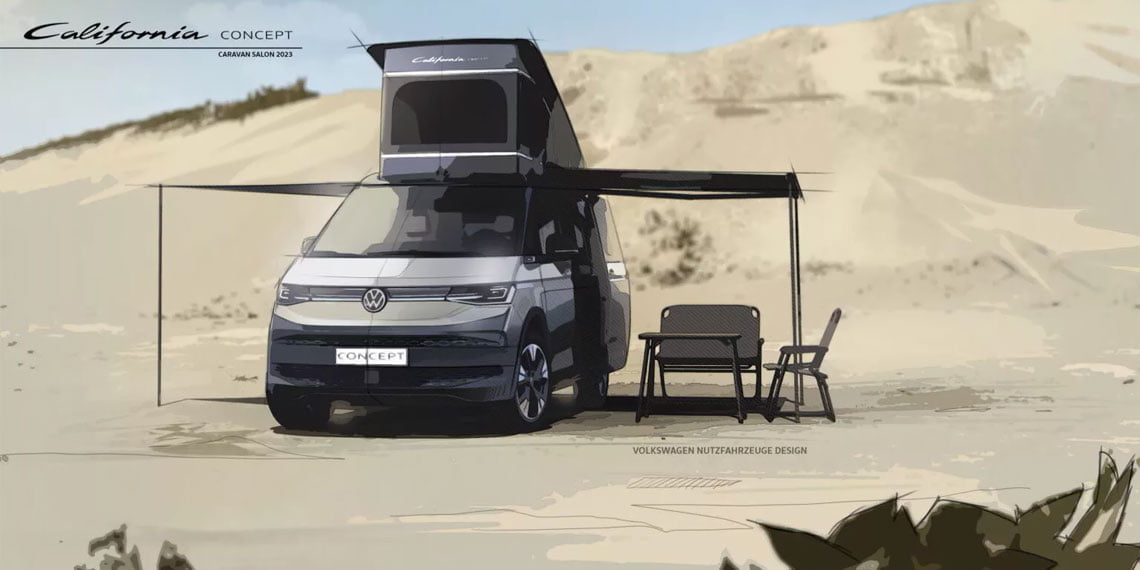 VW California Concept намекнул на будущий гибридный кемпер