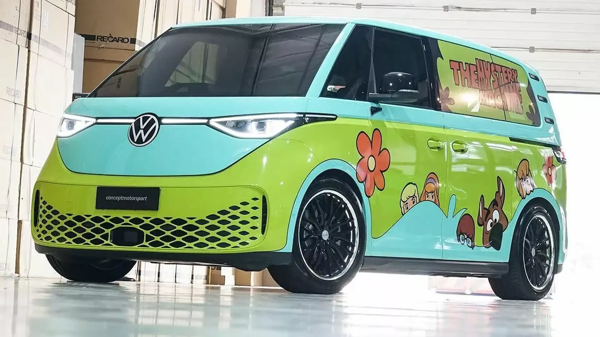 VW ID.Buzz раскрасили в стиле Скуби-Ду и немного улучшили