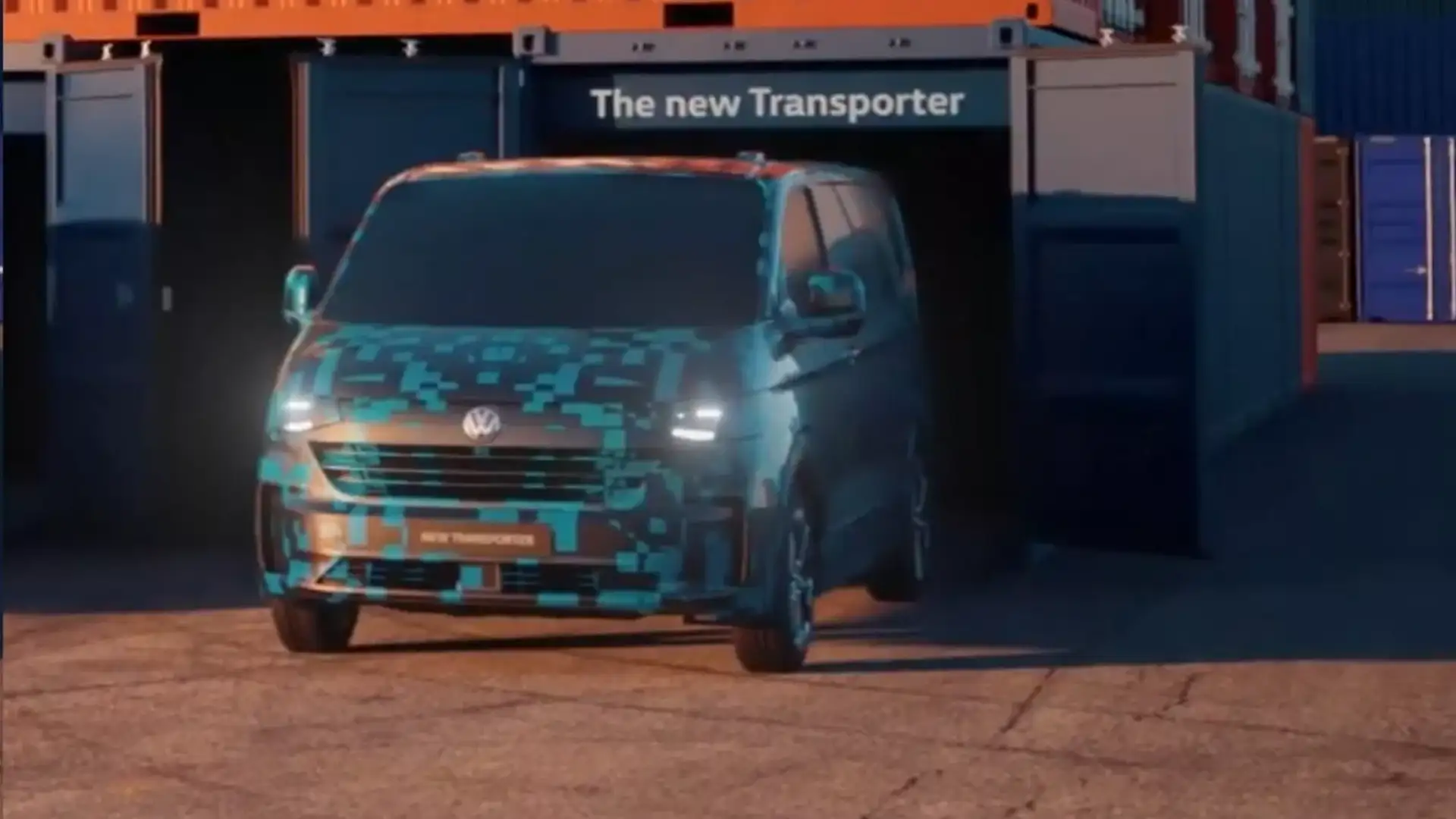 Новый Volkswagen T7 Transporter показался на тизерах и раскрыл дату премьеры