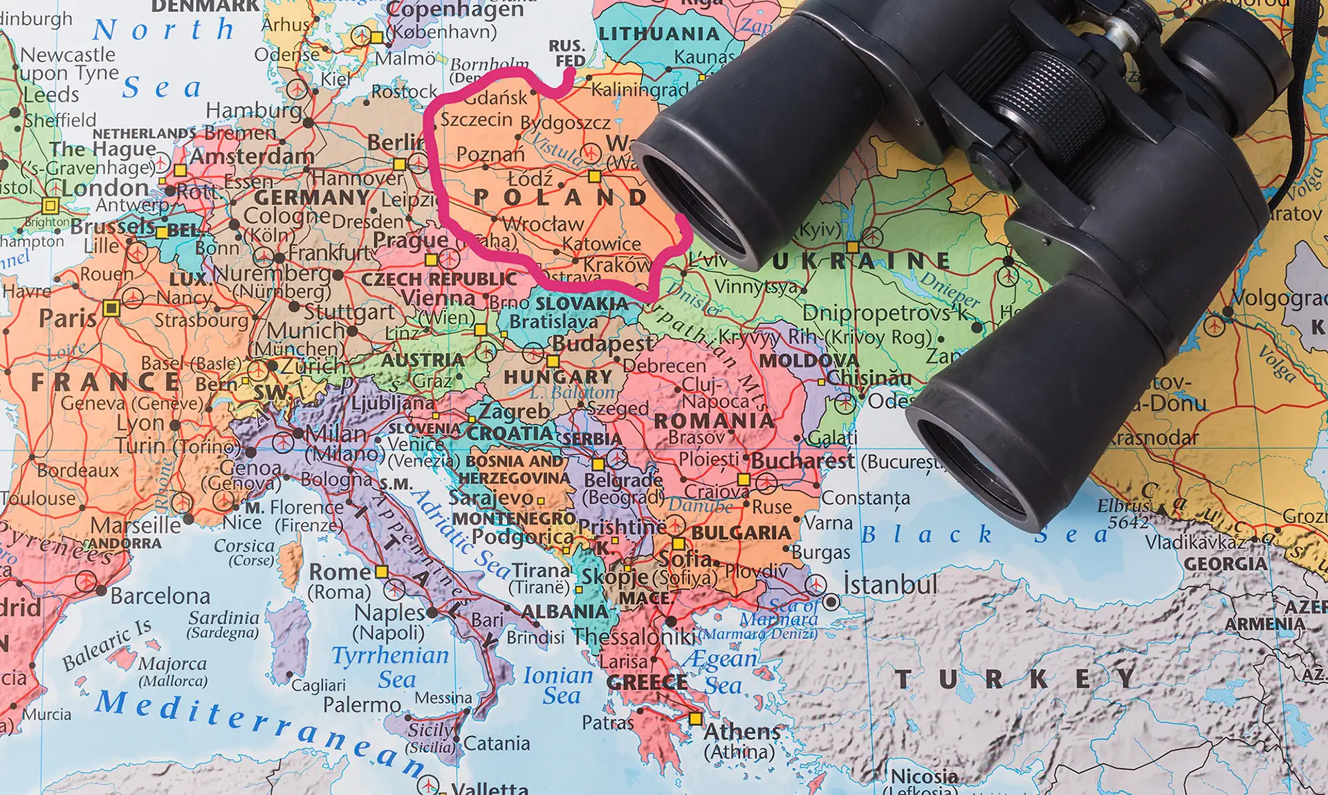 Карта Польши